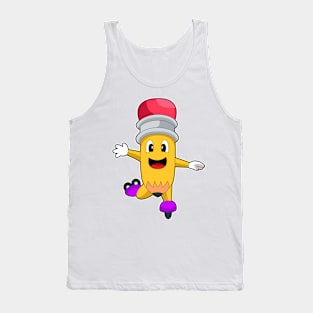 Pencil Inline skating Roller skates Tank Top